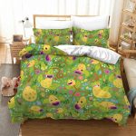 Bellsprout Garden Pattern Bed Set – Pokemon Anime Bedding