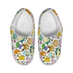 Cute Pokémon Chibi Pattern Fleece Slippers – Cozy Anime Home Shoes