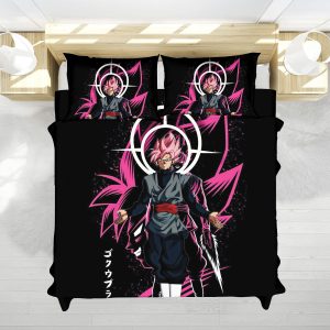 Dragon Ball Goku Dark Power Aura Art Bedding Set