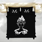 Dragon Ball Majin Vegeta Minimalist Dark Art Bedding Set