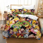 Dragon Ball Z Legendary Goku Shenron Battle Collage Bedding Set