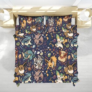 Eeveelutions Cute Pattern Bed Set