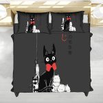 Kiki’s Delivery Service Jiji Minimal Anime Bedding Set