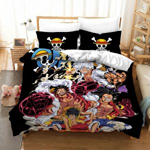 One Piece Luffy Gear Evolution Bed Set – One Piece Anime Bedding