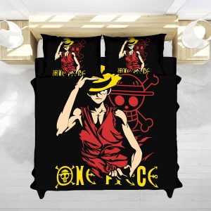 One Piece Monkey D Luffy Straw Hat Bedding Set