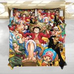 One Piece Straw Hat Crew Treasure Hunt Anime Bedding Set