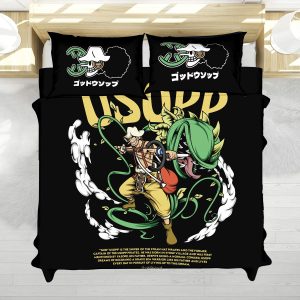 One Piece Usopp Sniper Green Anime Bedding Set