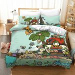 Pokemon Island Village Cozy Scene Bedding Set