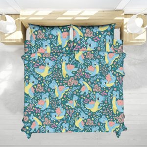 Pokemon Lapras Ocean Pattern Bed Set – Pokemon Anime Bedding