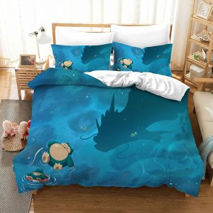 Pokemon Snorlax Water Shadow Gyarados Bedding Set