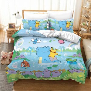 Pokemon Water Scene Cute Character Bedding Set
