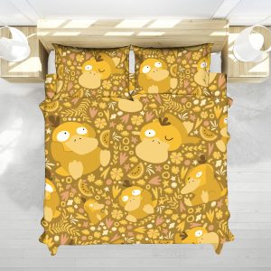 Psyduck Cozy Pattern Anime Bed Set