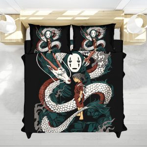 Spirited Away No-Face & Haku Dragon Bedding Set