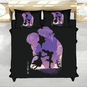 Howl & Sophie Silhouette Scene – Studio Ghibli Bedding Set