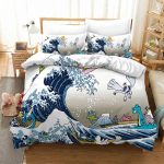 Japanese Wave Pokemon Bed Set