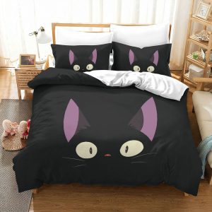 Jiji Black Cat Face Minimal Bed Set – Studio Ghibli