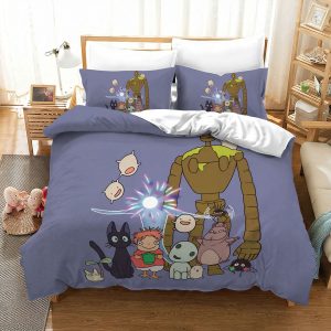 Studio Ghibli Friends Purple Night Bed Set