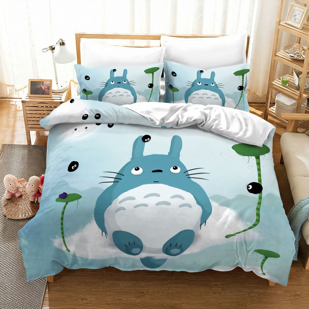 Totoro Floating Sky Bed Set with Soot Sprites 2