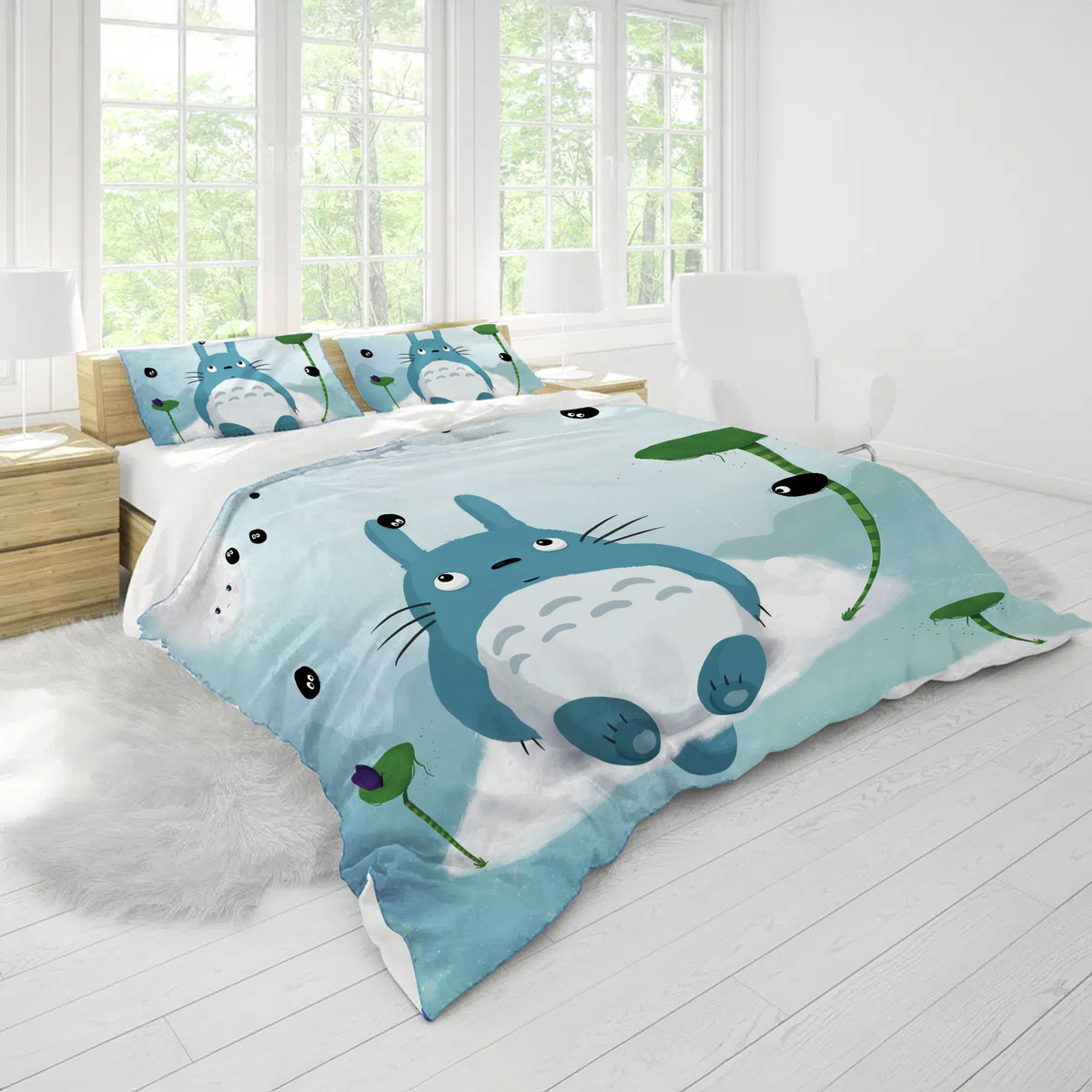 Totoro Floating Sky Bed Set with Soot Sprites 4