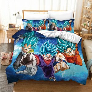 Ultra Instinct Silver Aura Minimal Anime Bed Set