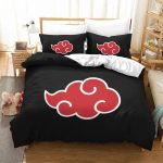 Akatsuki Cloud Symbol Minimal Anime Bedding Set