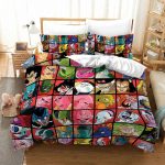 Dragon Ball Villains Grid Collage Anime Bedding Set