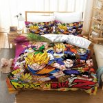 Dragon Ball Z Saiyan Warriors Battle Anime Bedding Set