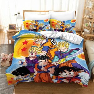 Dragon Ball Z Super Saiyan Heroes Dragon Balls Bedding Set