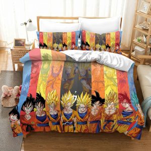 Goku Transformations Evolution Dragon Ball Bed Set