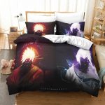 Naruto vs Sasuke Lightning Fire Aura Bedding Set