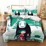 No Face Chihiro Haku Spirited Away Studio Ghibli Bed Set
