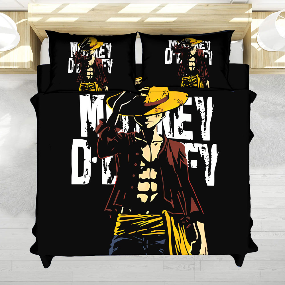 One Piece Luffy Pirate King Bedding Set 4 One Piece Luffy Pirate King Bedding Set