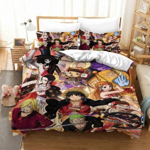 One Piece Pirate Crew All Characters Anime Bedding Set