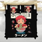 Ponyo Ramen Anime Studio Ghibli Bed Set