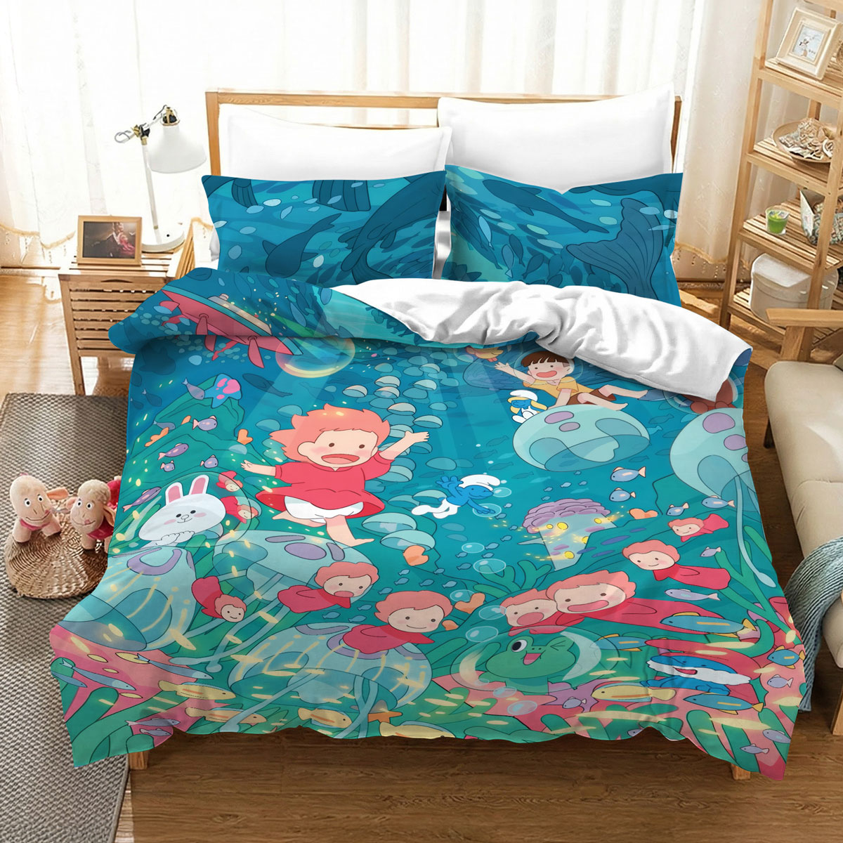 Ponyo Underwater Adventure Studio Ghibli Bedding Set 2