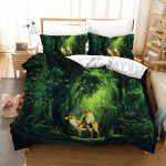 Princess Mononoke Ashitaka Yakul Forest Bedding Set
