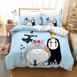 Studio Ghibli Characters Totoro No Face Anime Bedding Set