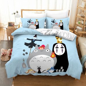 Studio Ghibli Characters Totoro No Face Anime Bedding Set