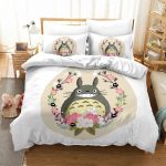 Totoro Floral Circle Studio Ghibli Bed Set