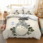 Totoro Rain Bus Stop Studio Ghibli Bedding Set
