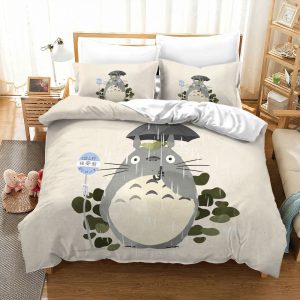 Totoro Rain Bus Stop Studio Ghibli Bedding Set