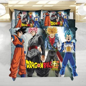 Dragon Ball Super Saiyan Fusion Team Lineup Anime Bedding Set