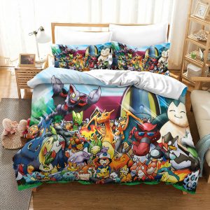 Pokemon Battle Squad Anime Bedding Set
