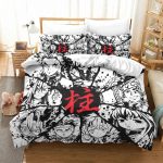 Demon Slayer Hashira Manga Ink Art Anime Bed Set