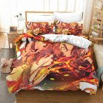 Kyojuro Rengoku Flame Hashira Demon Slayer Bedding Set