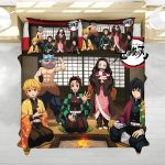 Demon Slayer Kamado Squad Cozy Hearth Anime Bed Set