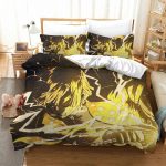 Demon Slayer Zenitsu Thunder Breathing Lightning Anime Bed Set