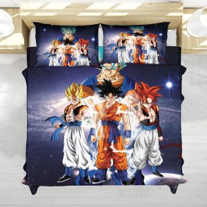 Dragon Ball Goku Transformations Cosmic Warriors Bedding Set