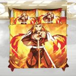 Kyojuro Rengoku Flame Hashira Demon Slayer Bedding Set