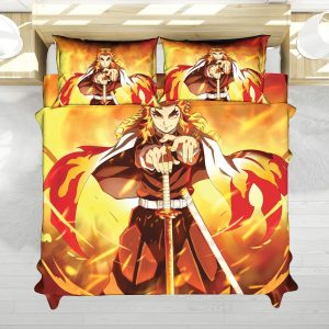 Kyojuro Rengoku Flame Hashira Demon Slayer Bedding Set
